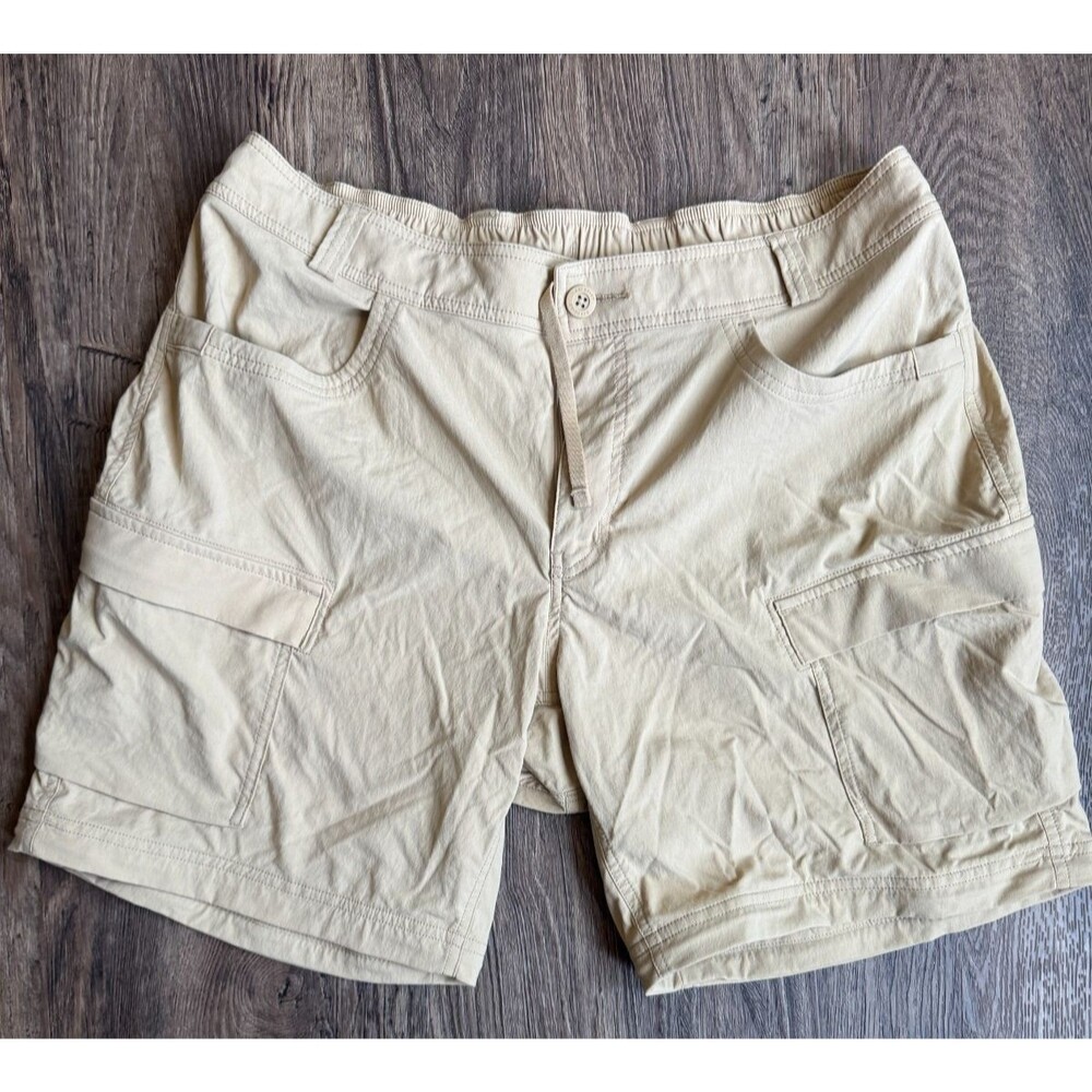 REI Co-op Convertible Hiking pant Wmns 16 Khaki Zip-Off Utility-Missing bottoms